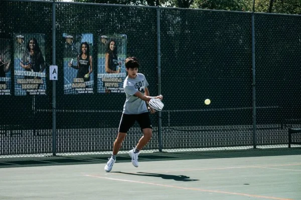 tennis match action